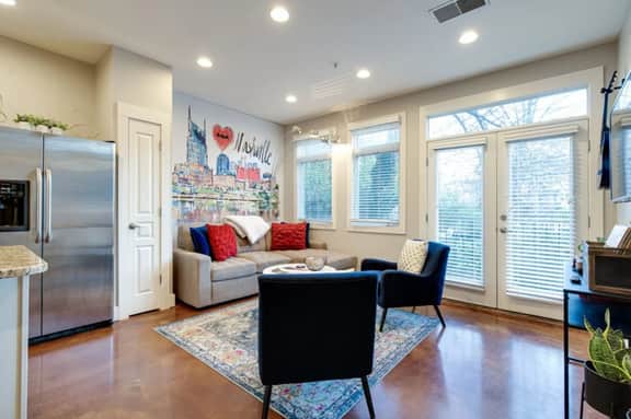 Spacious 3-Story West End Condo | Free Secured Parking | Dedicated Office | Walk to Vanderbilt