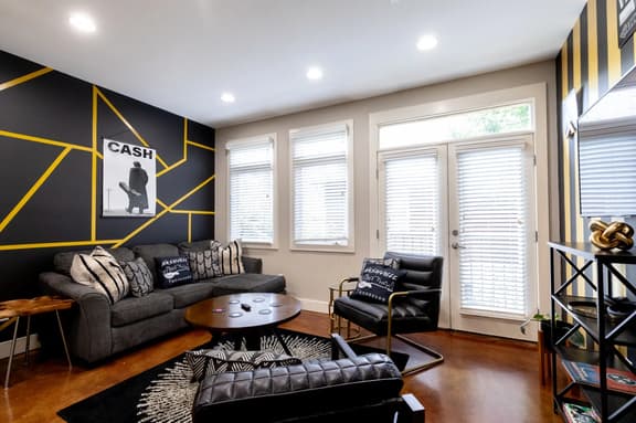 Johnny Cash Themed Condo | Walk to Music Row & Vandy | Private Garage & Balcony